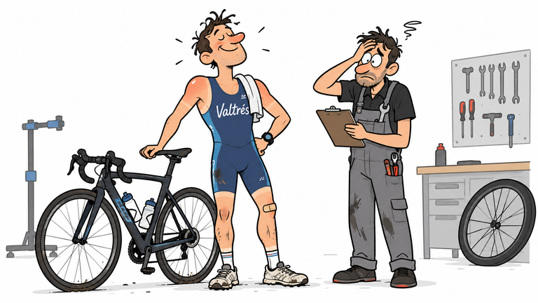 Contrôle technique du triathlète : après une saison, le bilan est catastrophique !